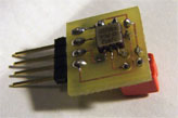 Rear of the ADXL202 board